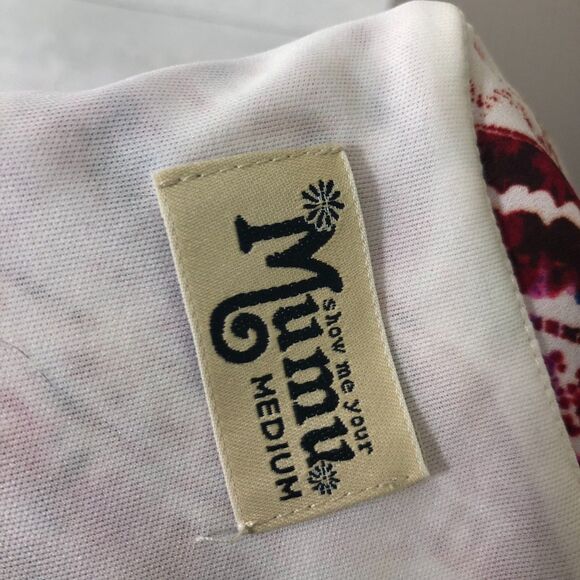 Show Me Your Mumu Women's Printed Mini Dress Tunic Spaghetti Straps Size Medium - Picture 5 of 6